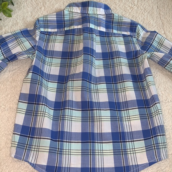 NWT Janie and Jack The Madras Plaid Shirt Blue - Picture 7 of 7